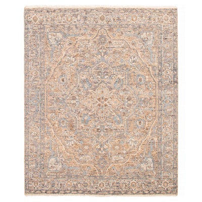 ECARPETGALLERY Hand-knotted Jules Serapi Tan Wool Rug - 8'0 x 9'9