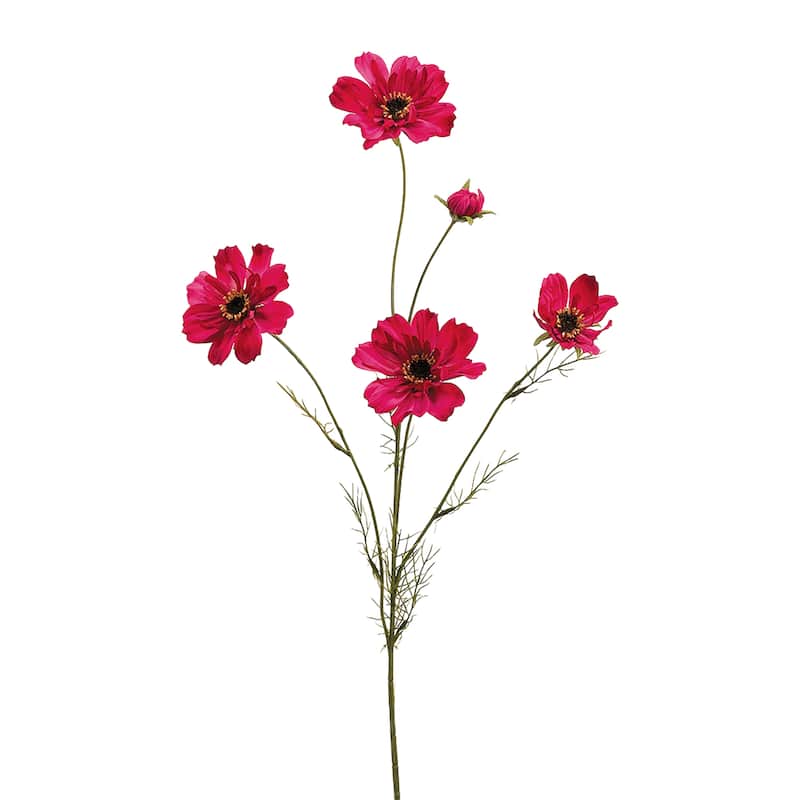 32" Pink Cosmos Artificial Decorative Floral Spray