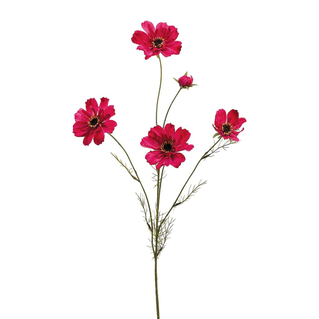 32" Pink Cosmos Artificial Decorative Floral Spray