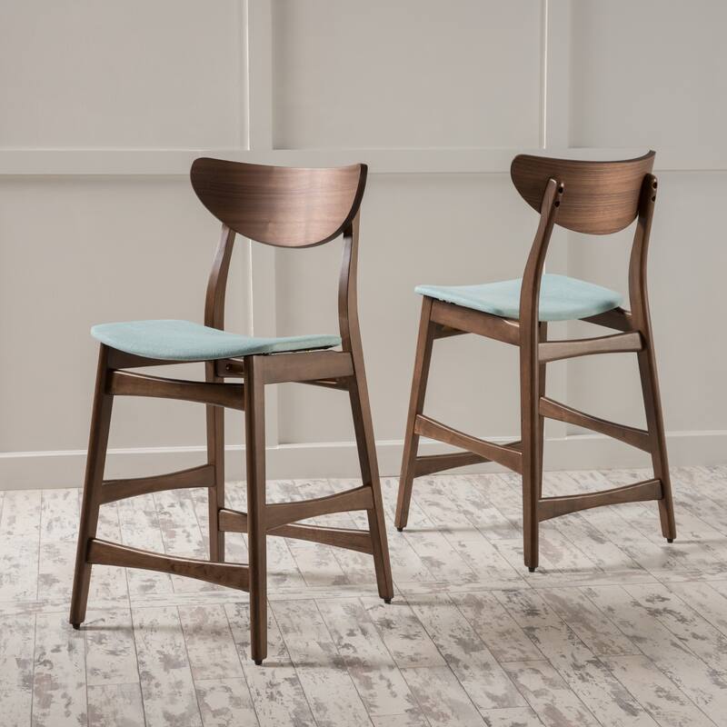 Carson Carrington Lund Wood 24-inch Counter Stool (Set of 2) by Christopher Knight Home