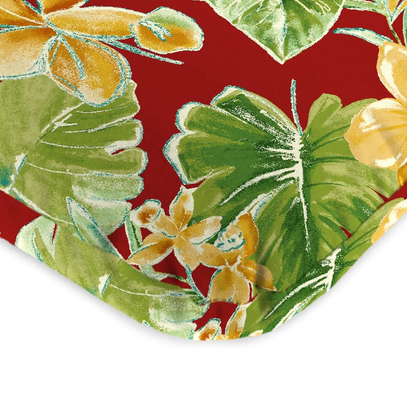 22" x 45" Outdoor Chair Cushion with Ties and Loop - 45'' L x 22'' W x 5'' H