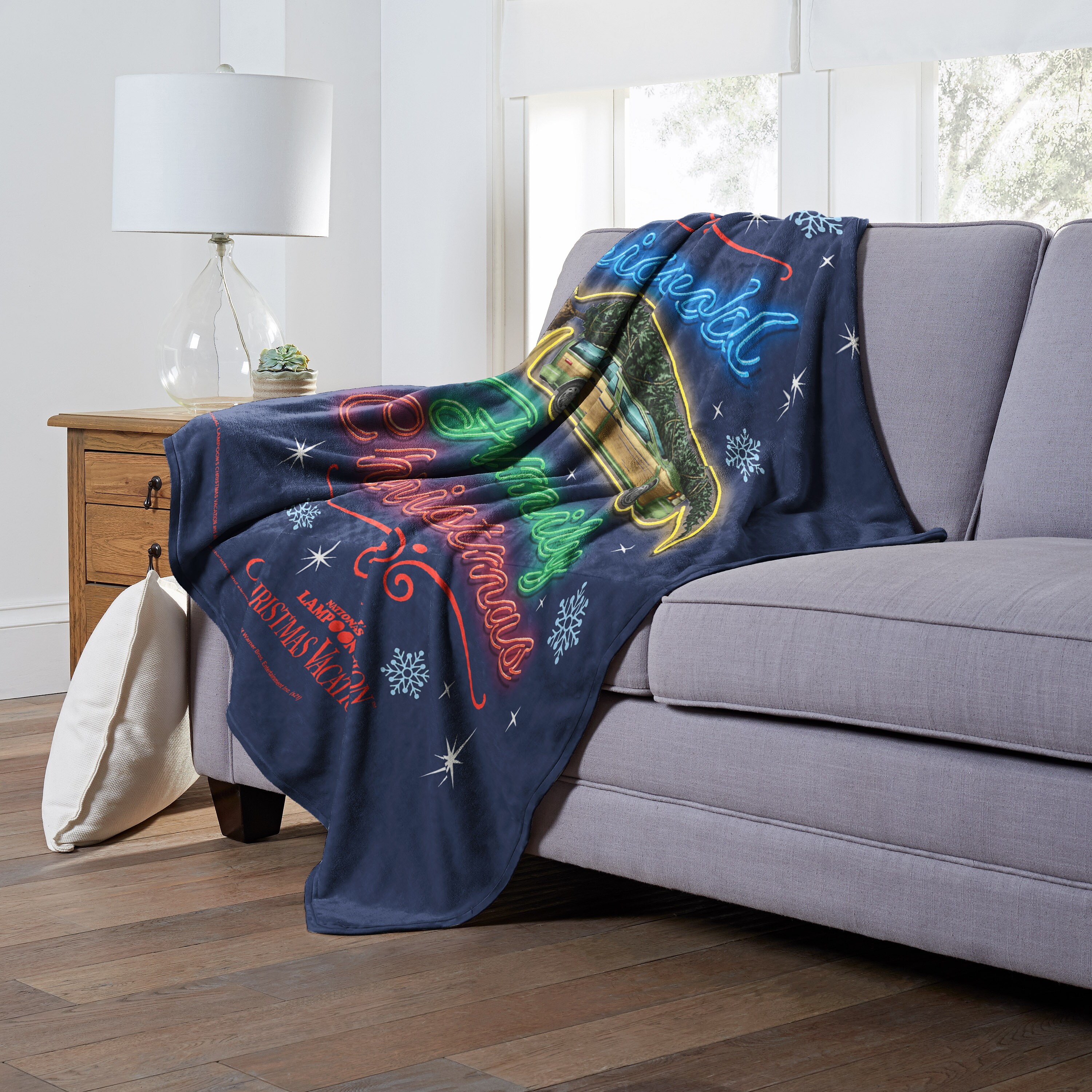 Christmas vacation throw blanket on sale