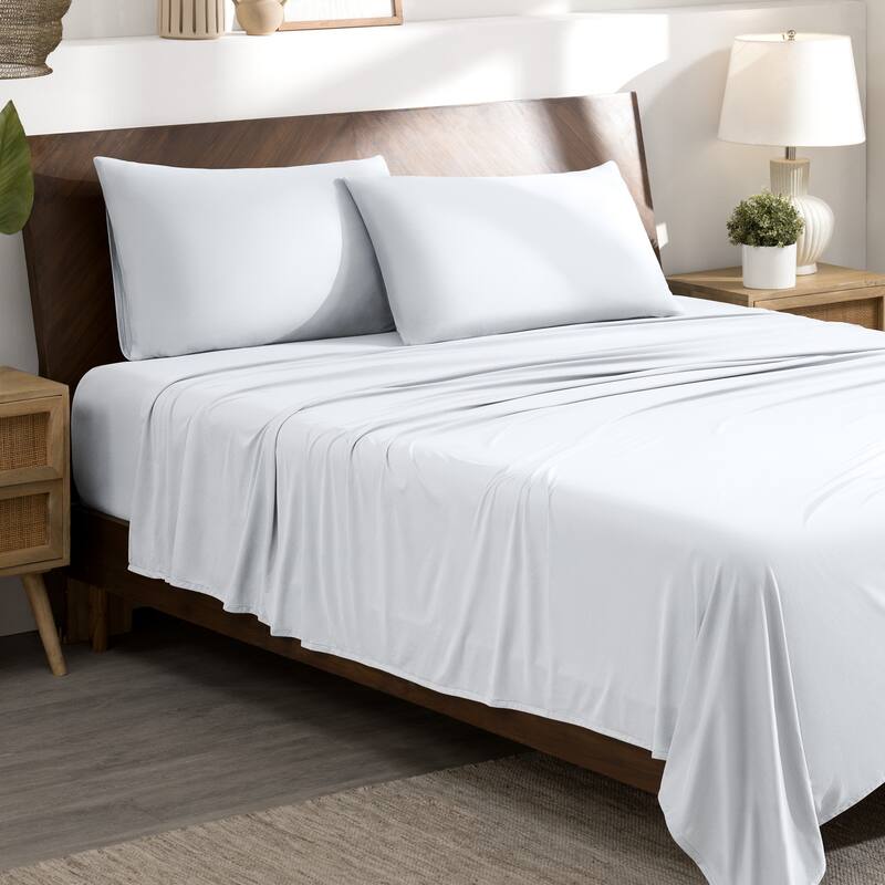 Bare Home Microfiber Stretch Knit Sheet Set