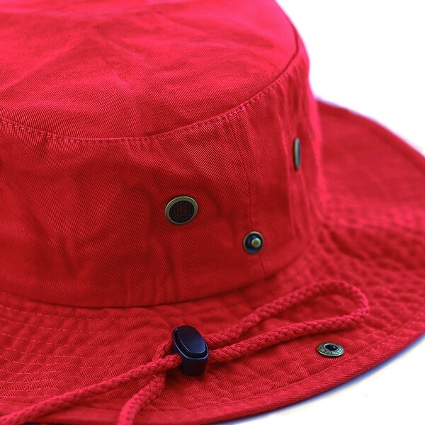 red wide brim hat mens