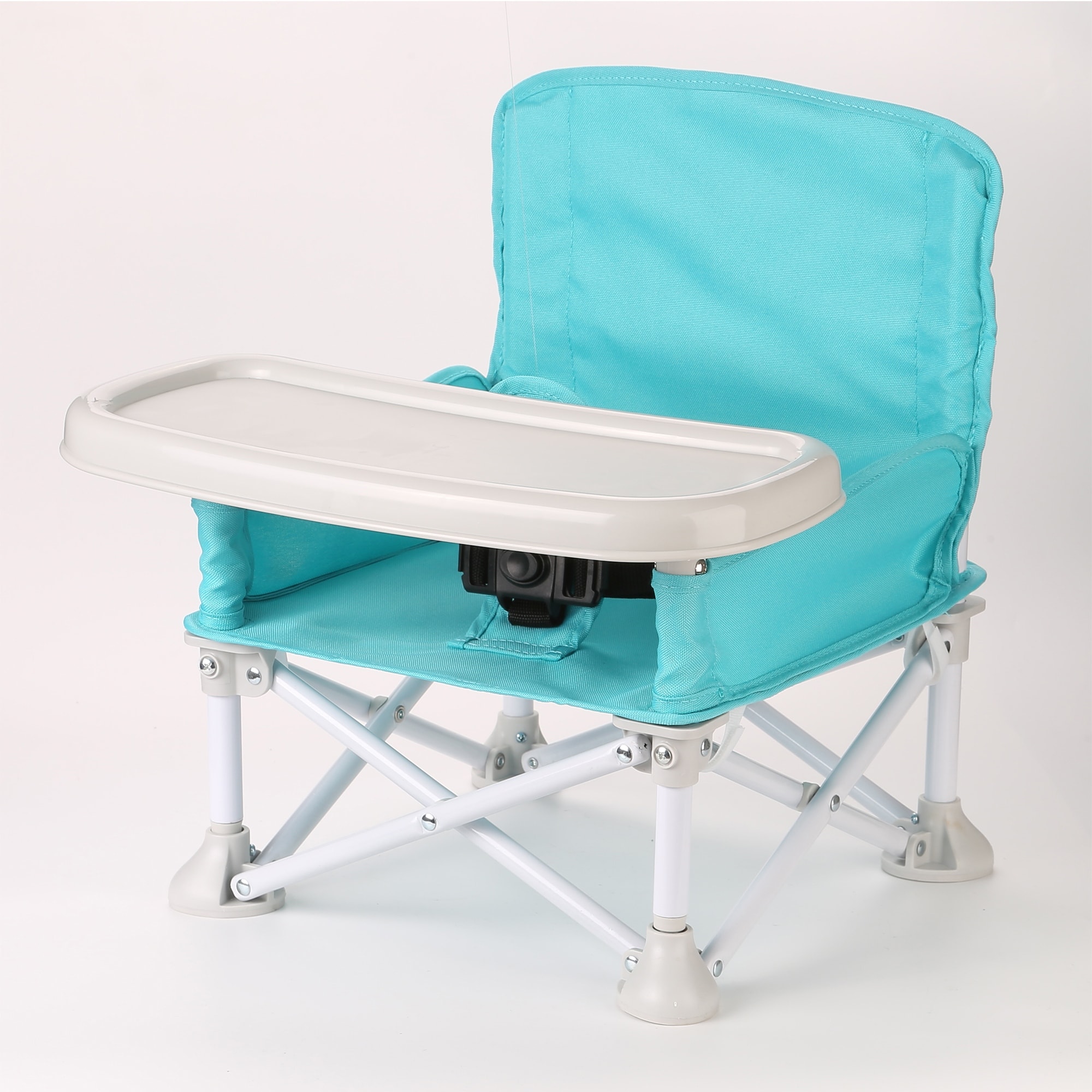 Shop Image Booster Seat With Tray Folding Portable High Chair Tip Free Design Straps To Kitchen Chairs For Baby Travel Eating Overstock 31229201