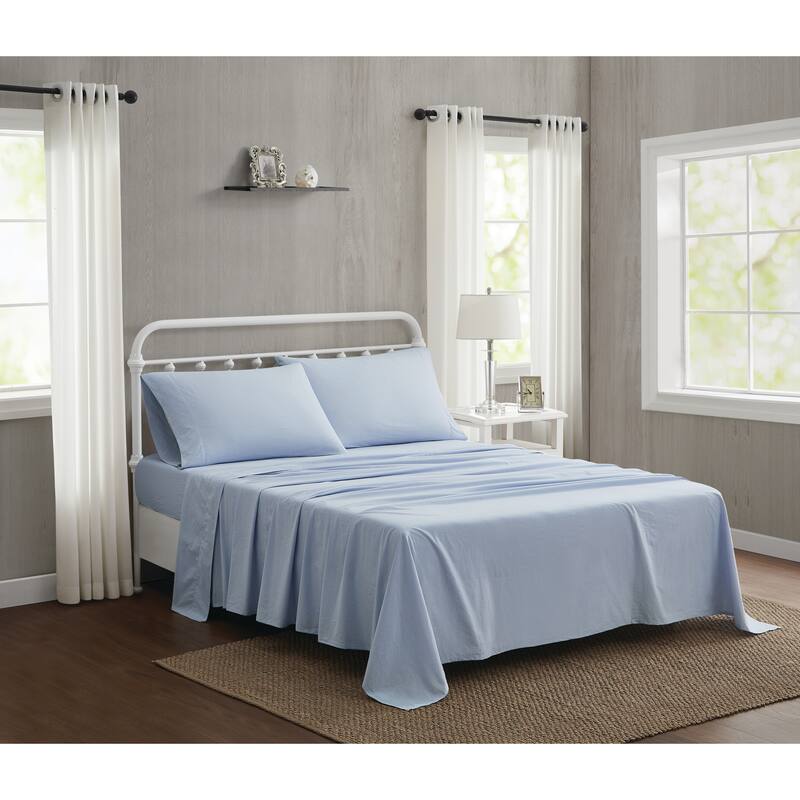 The Farmhouse by Rachel Ashwell Washed Solid Cotton Sheet Set