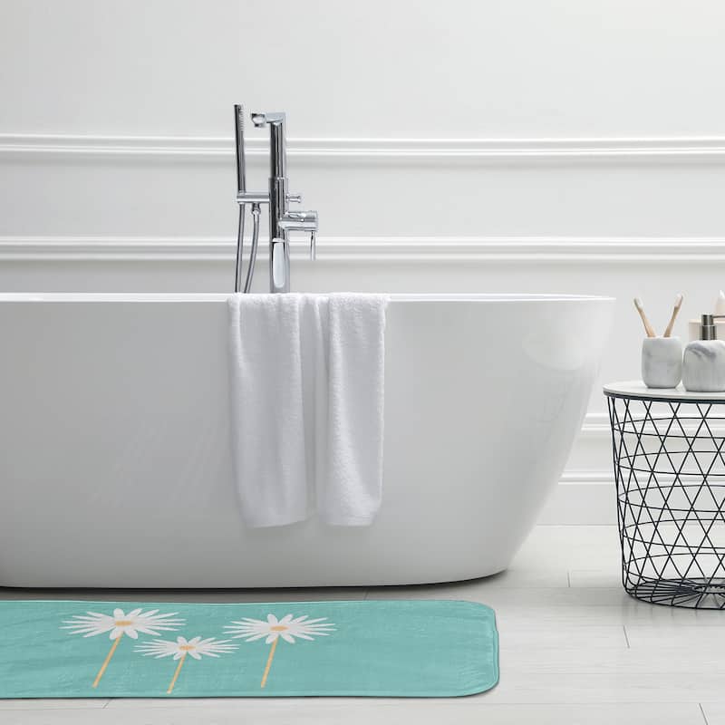 Floral Print Bathmat