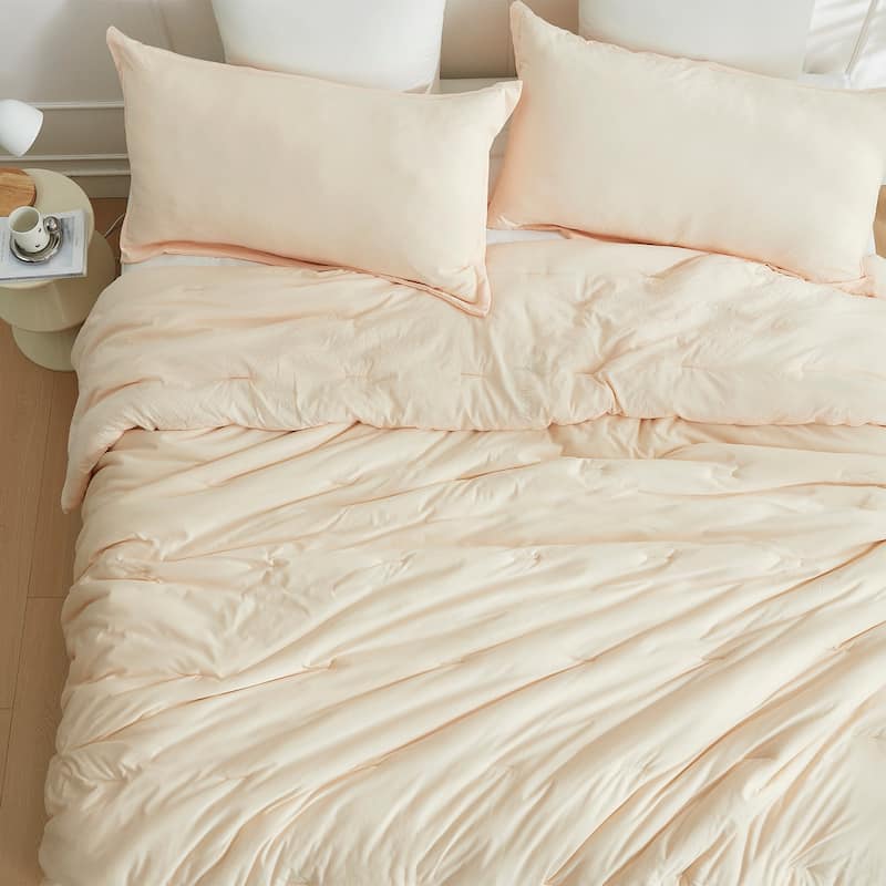 Calm Cool Collection® - Coma Inducer® Oversized Comforter Set - Linen Beige