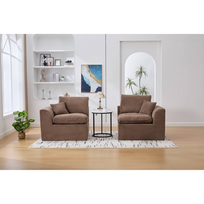 Sectional Sofa Brown Loveseat with Armrests, Sofa Couch Sleeper Sofa Convertible Couch 2 Seat Sofa Couch