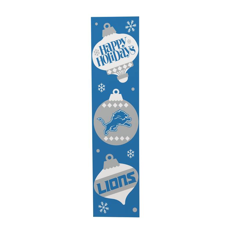 47" Double Sided Seasonal Porch Leaner, Detroit Lions - 47" x 11.25"