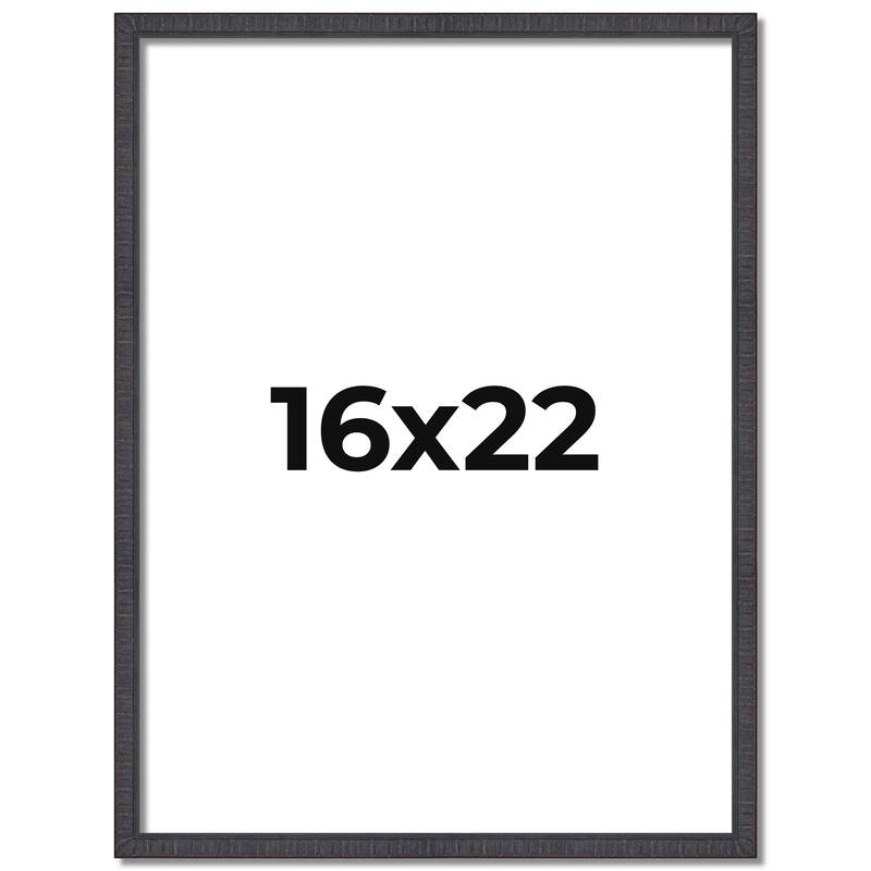 16x22 Frame Brown Picture Frame - Complete Modern Photo Frame Includes
