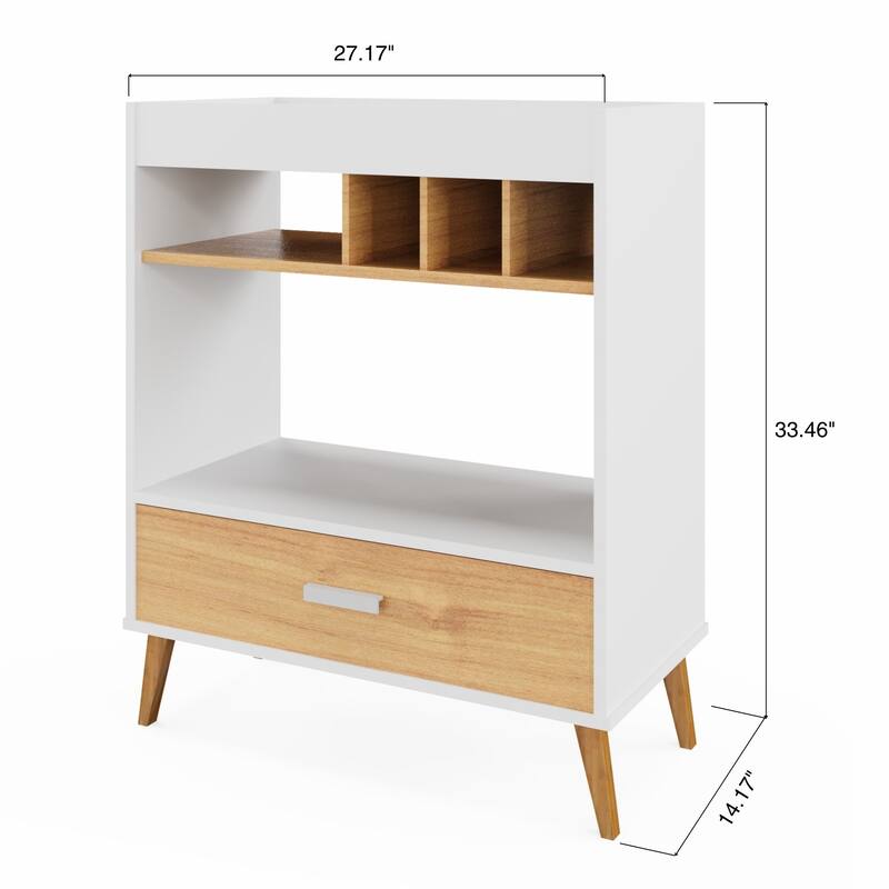 Boahaus Modern Bar Cabinet Wine Storage & Glassware Shelf