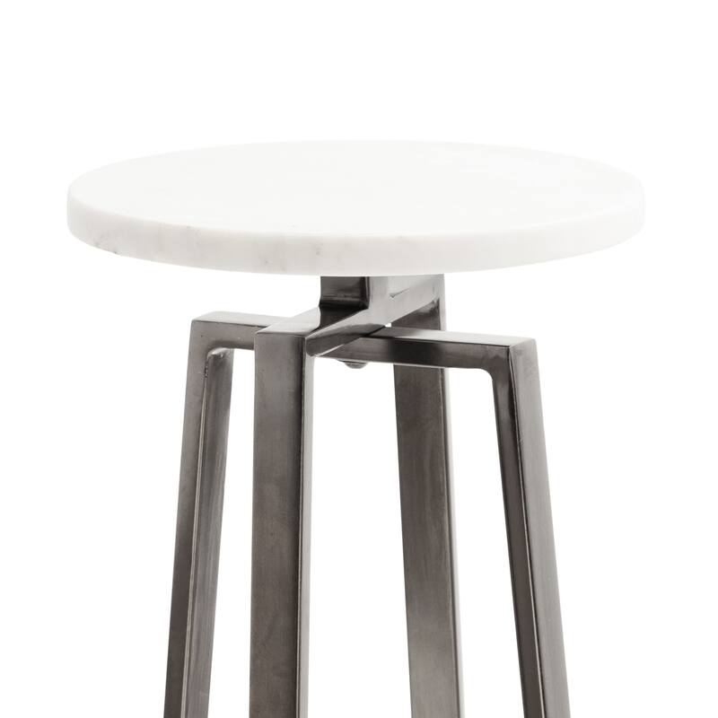 Kate and Laurel Zia Metal Drink Table - 9x9x23