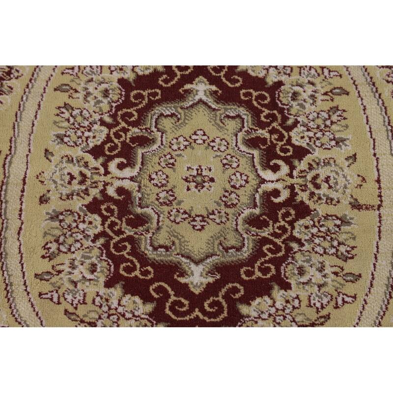 Victorian Style Kashan Turkish Area Rug Bedroom Machine Made Carpet - 6'9" x 9'9"