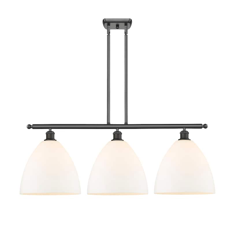 Innovations Lighting 516-3I-14-39 Bristol Linear Bristol 3 Light 39" - Oil Rubbed Bronze / Matte White