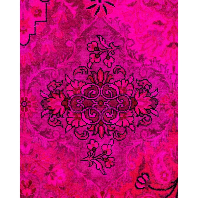 Contemporary Overdyed Wool Hand Knotted Square Area Rug - 6' 0" x 6' 8"