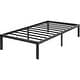 preview thumbnail 4 of 4, Black Heavy-Duty Twin Metal Bed Frame with 16 Inch Height and 3000 lbs Capacity