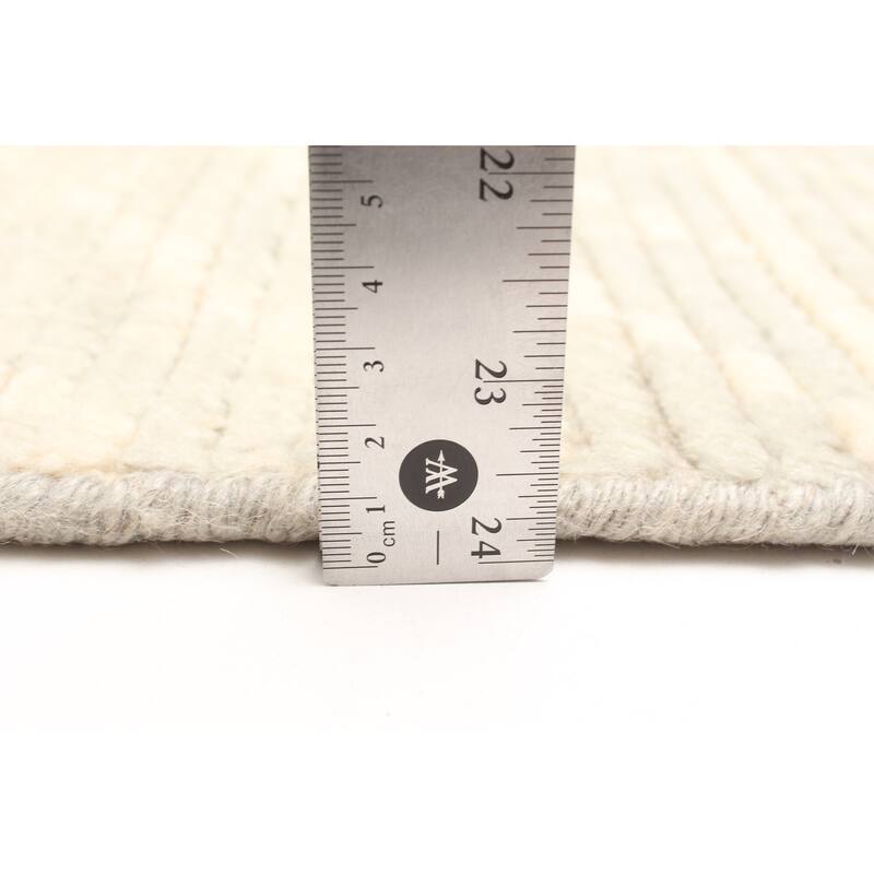 ECARPETGALLERY Hand-knotted Tangier Light Green Wool Rug - 5'2 x 7'9