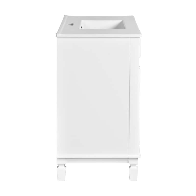 Roomfitters 36" Vanity with Sink, Modern Cabinet with 2 Drawers and Soft Closing Doors, Freestanding Bathroom Design