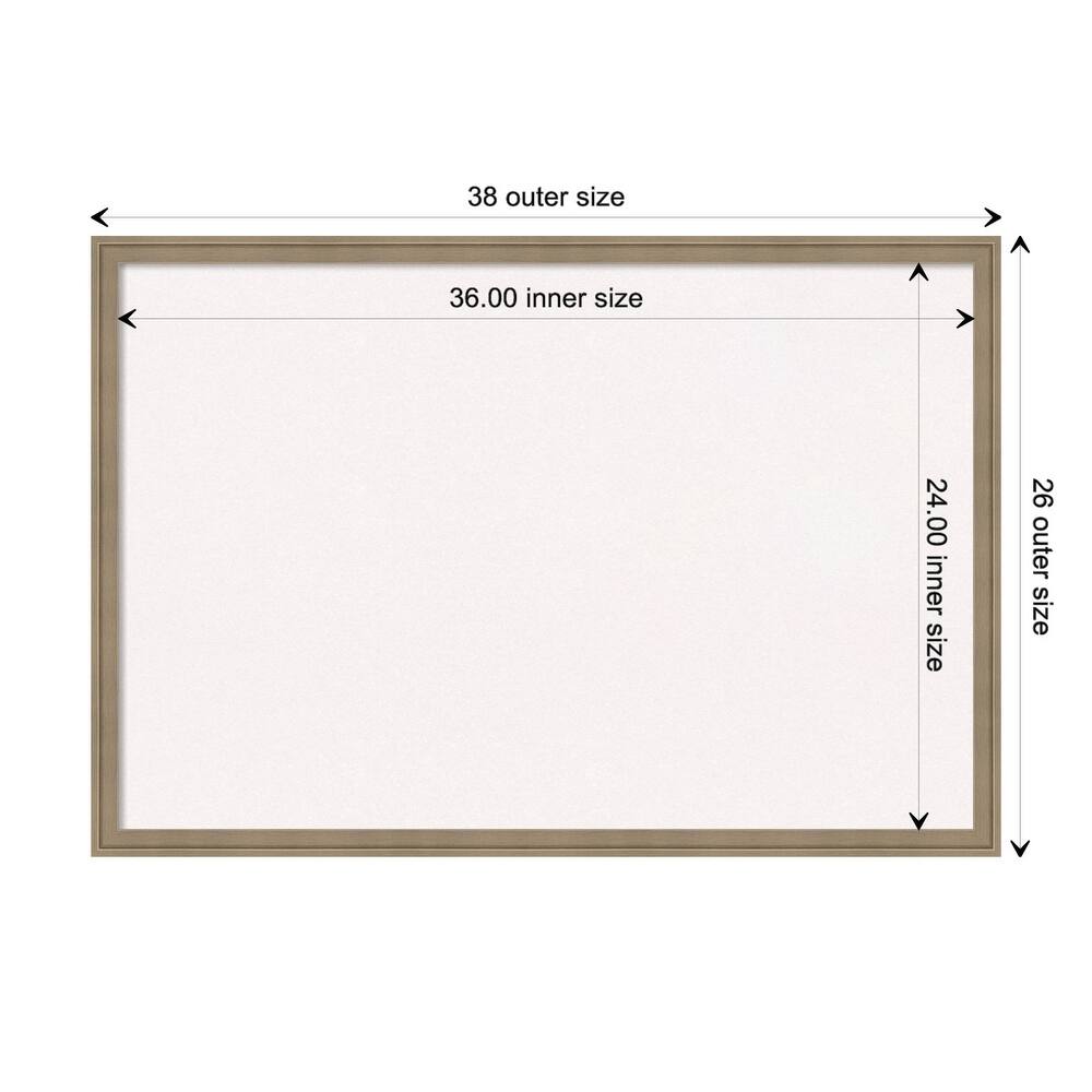 Florence Framed White Corkboard Bulletin Board