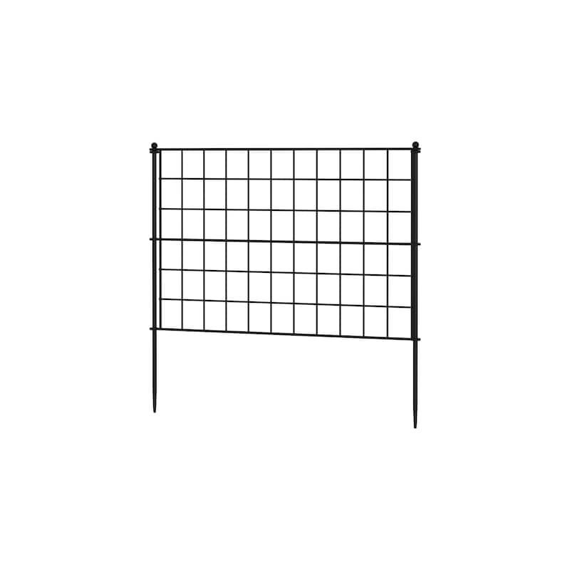 Garden Border Fence Panel Set Metal Garden Edging Flower Beds Pathways