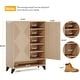 preview thumbnail 25 of 23, 24 Pairs Large Wood Shoe Storage Cabinet with Doors for Entryway - 6-Tier