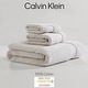 preview thumbnail 6 of 27, Calvin Klein Iconic Solid Cotton 3 Piece Towel Set - 3 Piece Beige