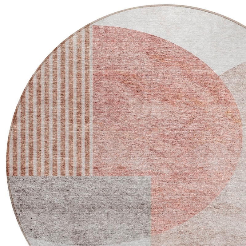 HomeRoots Geometric Transitional Rectangle Outdoor Rug