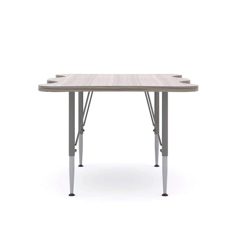 Tot Mate 40" W x 30" D My Place Rectangular Table, Height 14" to 23", Ready-To-Assemble