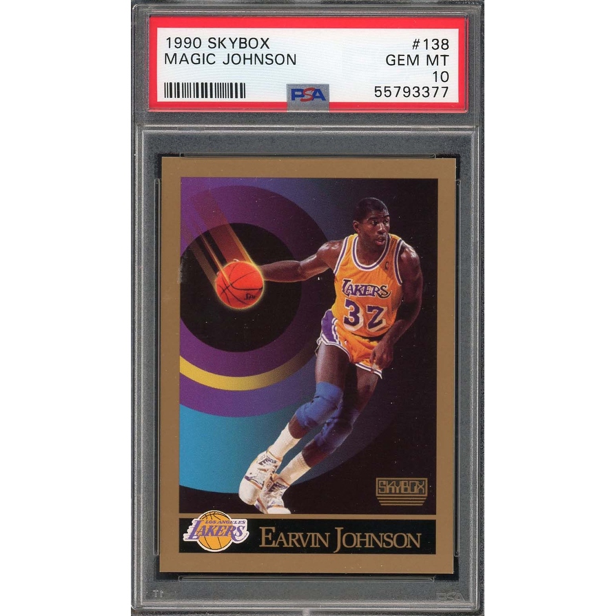 Magic Johnson 1990 Skybox Basketball Card #138 Graded PSA 10