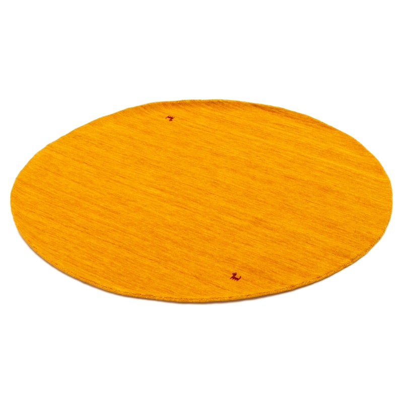 Kashkuli Gabbeh Gold Rug 4'10" x 4'10" - 4'10 x 4'10