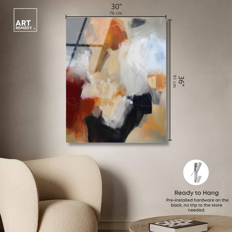 Earth and Fire II Acrylic by Art Remedy, Ready to Hang