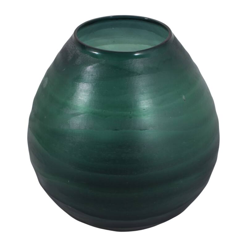 Glass Decorative Vase Modern Sleek Curved Silhouette Minimalist Design