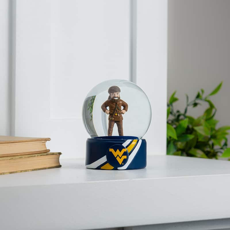 West Virginia University 5 in. Glass Tabletop Snow Globe