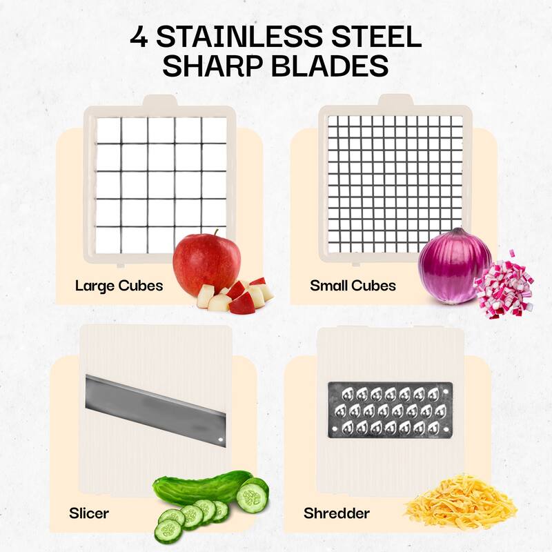 Nutrislicer XL All in 1 Mandoline Slicer and Vegetable Chopper with Container