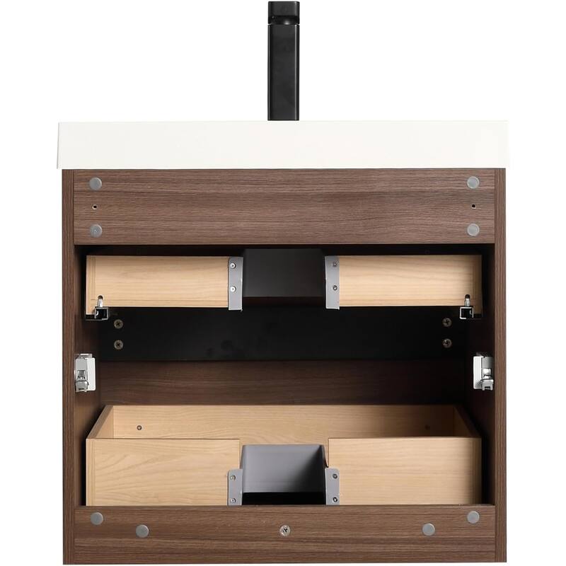 Blossom Annecy 24-Inch Floating Bathroom Vanity with Acrylic Sink