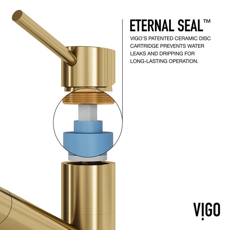 VIGO Branson 9" H Single Handle Pull-Out Sprayer Kitchen Faucet