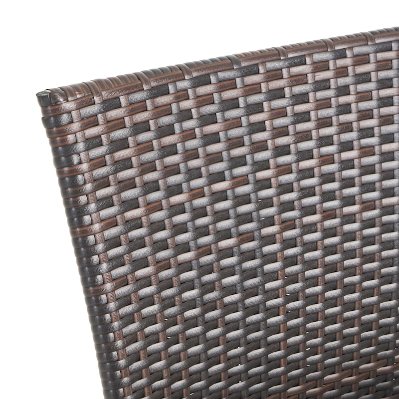 Christopher Knight Home Benhill Outdoor Contemporary Wicker Stacking Chairs (Set of 2)
