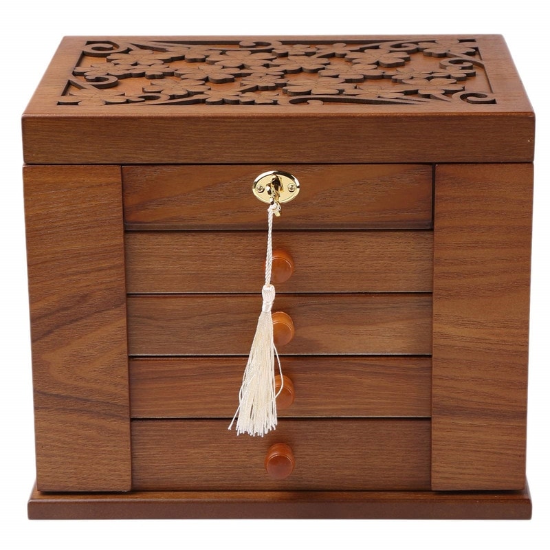 Wooden Jewelry Box for Women - 8
