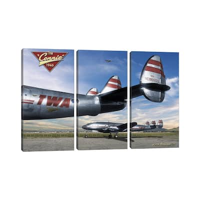 iCanvas "TWA Connies" by Larry Grossman 3-Piece Canvas Wall Art Set