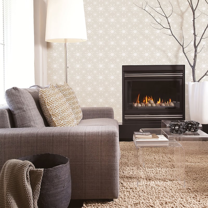 Galerie Wallcoverings Nordic Elements Geometric Starburst Effect Non-woven Matte Wallpaper Roll