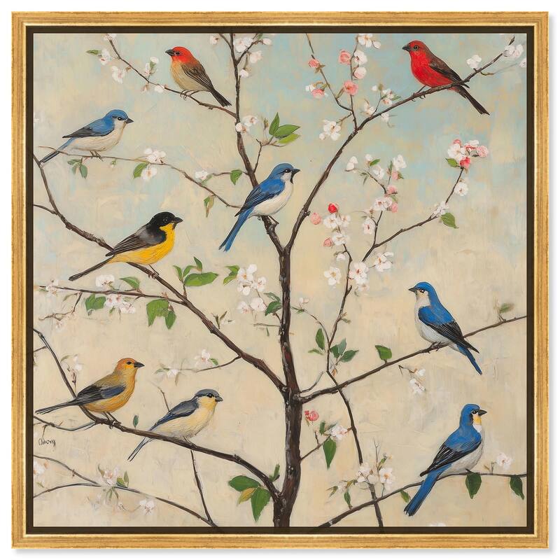 Arboreal Aria I Canvas by Art Remedy - Gold - 16" x 16"