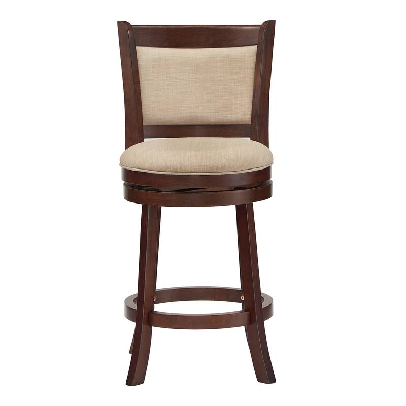 Verona Panel Back Swivel Counter Height Stool by iNSPIRE Q Classic