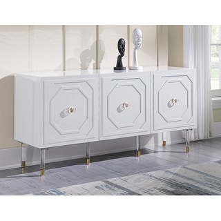 Best Master Furniture 65 Inch Lacquer Classic 3 Door Sideboard - Bed ...
