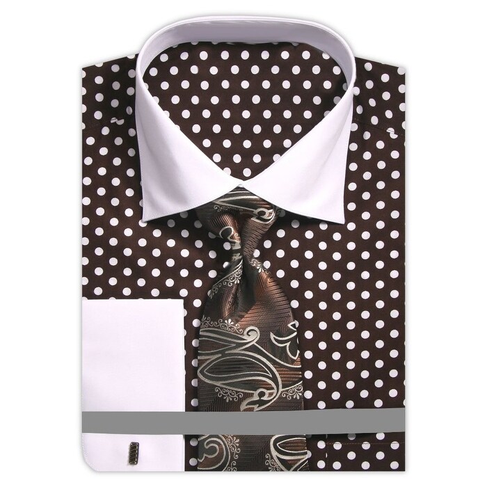 polka dot formal shirt