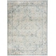 preview thumbnail 81 of 88, Nourison Astra Machine Washable Distressed Area Rug 4' x 6' - Blue