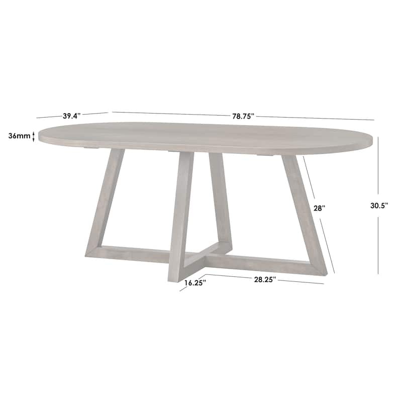 Lifestorey Valissa Oval Dining Table