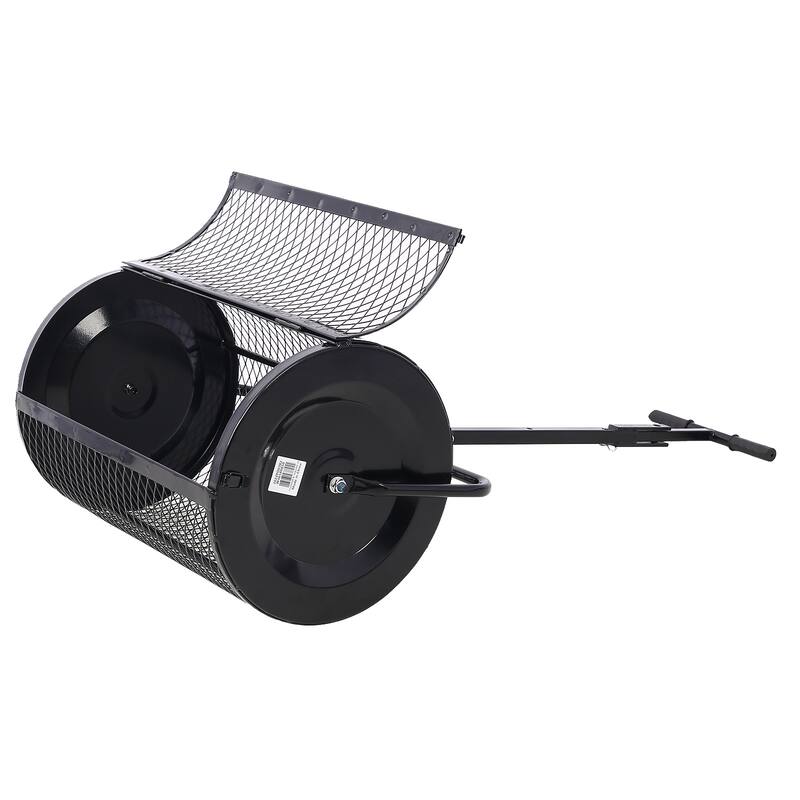 66 lbs. 36 in. Peat Moss Spreader with 2 in 1 ATV and T Shaped Handle for Planting Seeding,Lawn and Garden Care