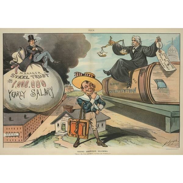 Young AmericaS Dilemmma Cartoon Comparing The Million Dollar Salary Of