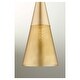 preview thumbnail 2 of 4, Quorum International 1316 Mesh Cone 6" Wide Mini Pendant